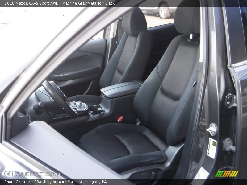Machine Gray Metallic / Black 2018 Mazda CX-9 Sport AWD