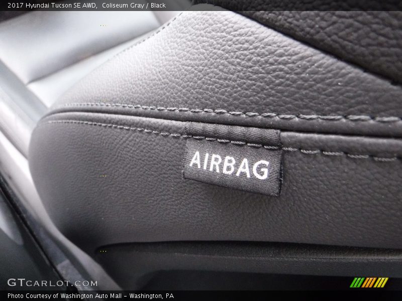 Coliseum Gray / Black 2017 Hyundai Tucson SE AWD