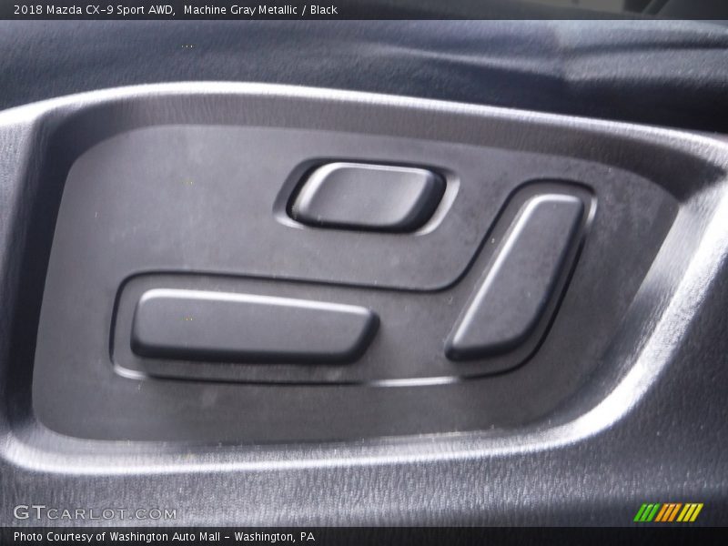 Machine Gray Metallic / Black 2018 Mazda CX-9 Sport AWD