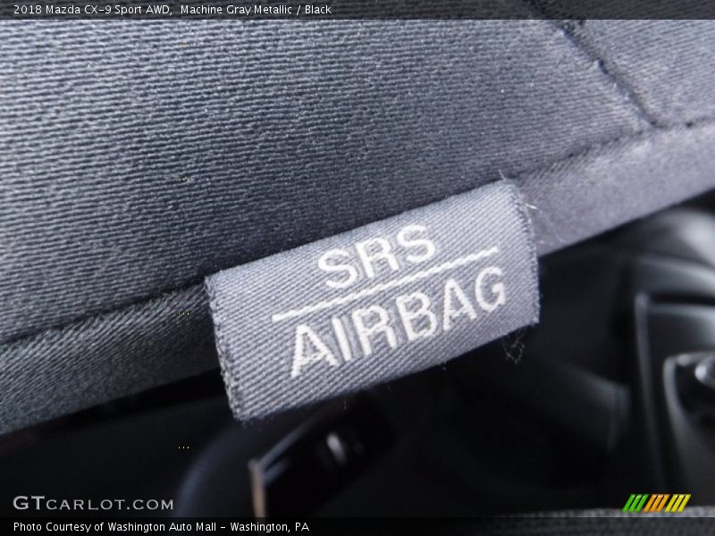 Machine Gray Metallic / Black 2018 Mazda CX-9 Sport AWD