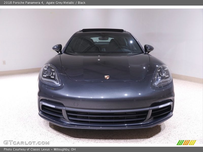 Agate Grey Metallic / Black 2018 Porsche Panamera 4