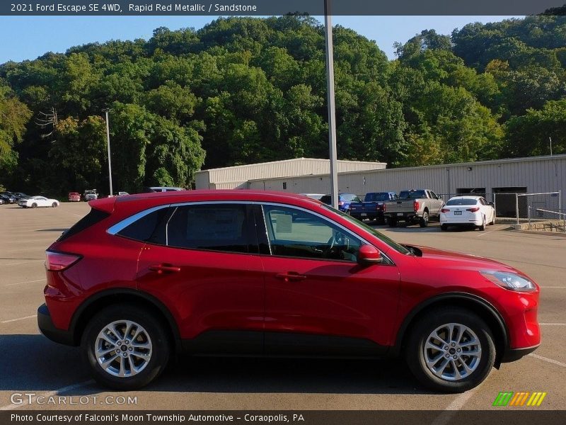 Rapid Red Metallic / Sandstone 2021 Ford Escape SE 4WD