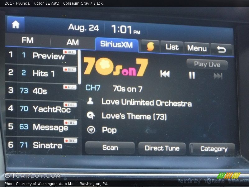 Coliseum Gray / Black 2017 Hyundai Tucson SE AWD