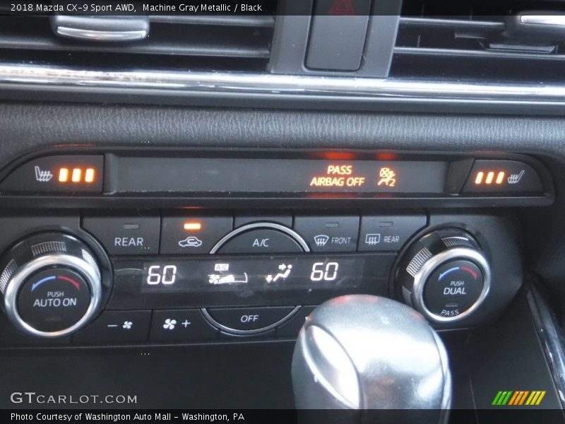 Machine Gray Metallic / Black 2018 Mazda CX-9 Sport AWD