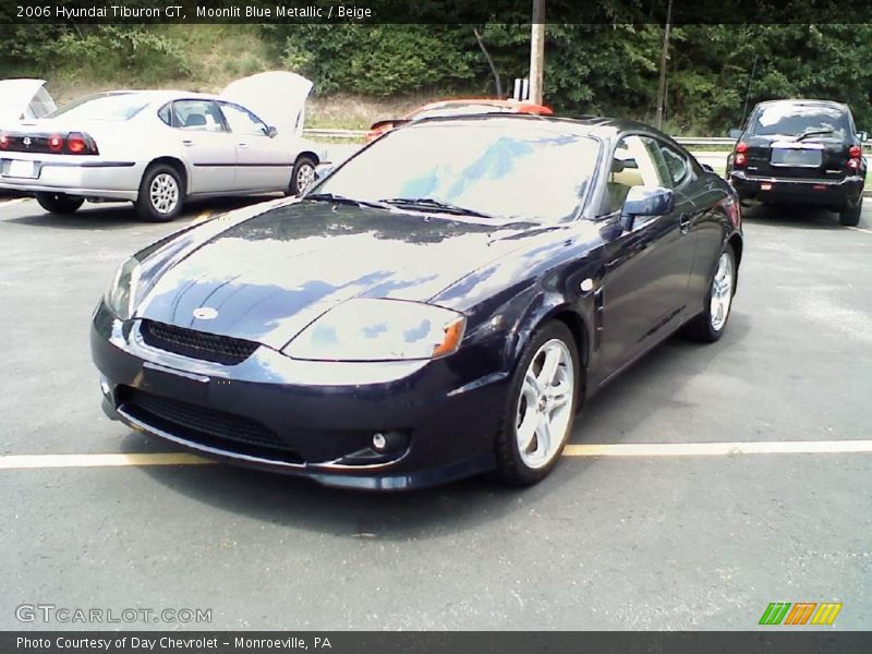 Moonlit Blue Metallic / Beige 2006 Hyundai Tiburon GT