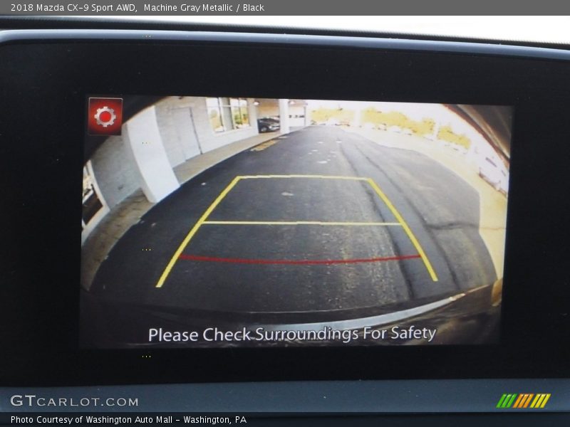 Machine Gray Metallic / Black 2018 Mazda CX-9 Sport AWD