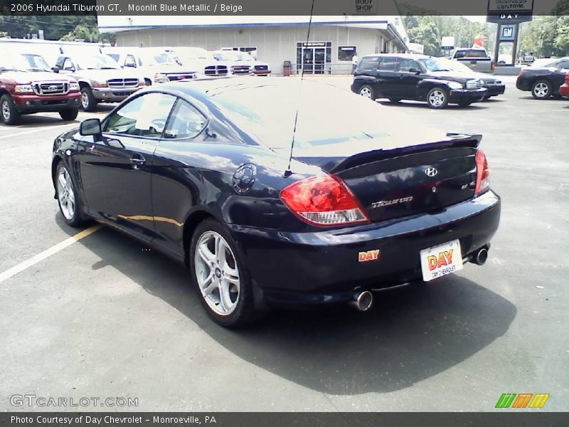 Moonlit Blue Metallic / Beige 2006 Hyundai Tiburon GT