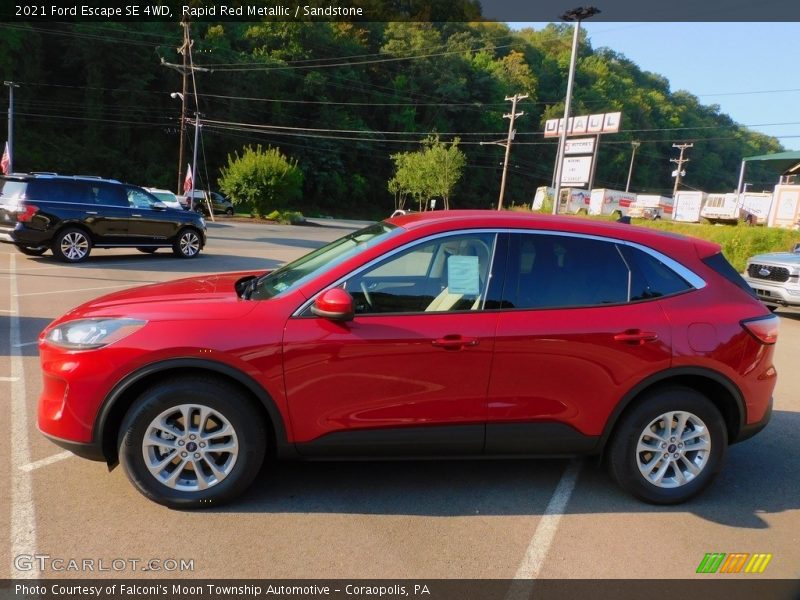 Rapid Red Metallic / Sandstone 2021 Ford Escape SE 4WD