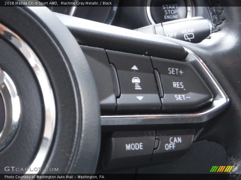 Machine Gray Metallic / Black 2018 Mazda CX-9 Sport AWD