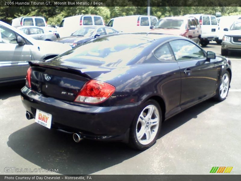 Moonlit Blue Metallic / Beige 2006 Hyundai Tiburon GT