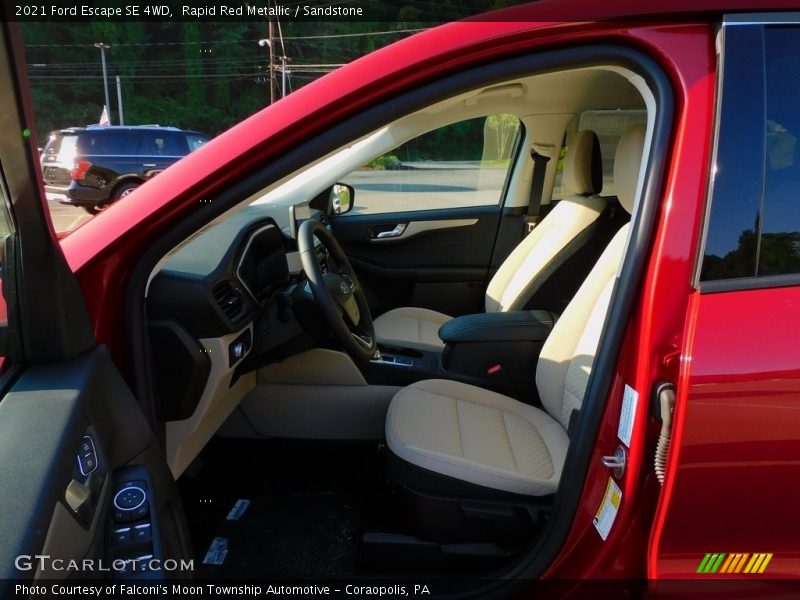 Rapid Red Metallic / Sandstone 2021 Ford Escape SE 4WD