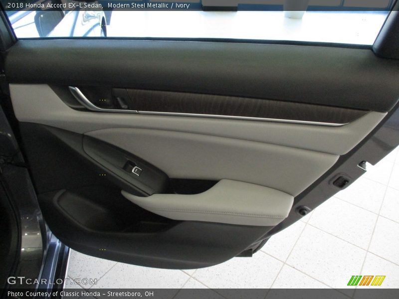 Modern Steel Metallic / Ivory 2018 Honda Accord EX-L Sedan