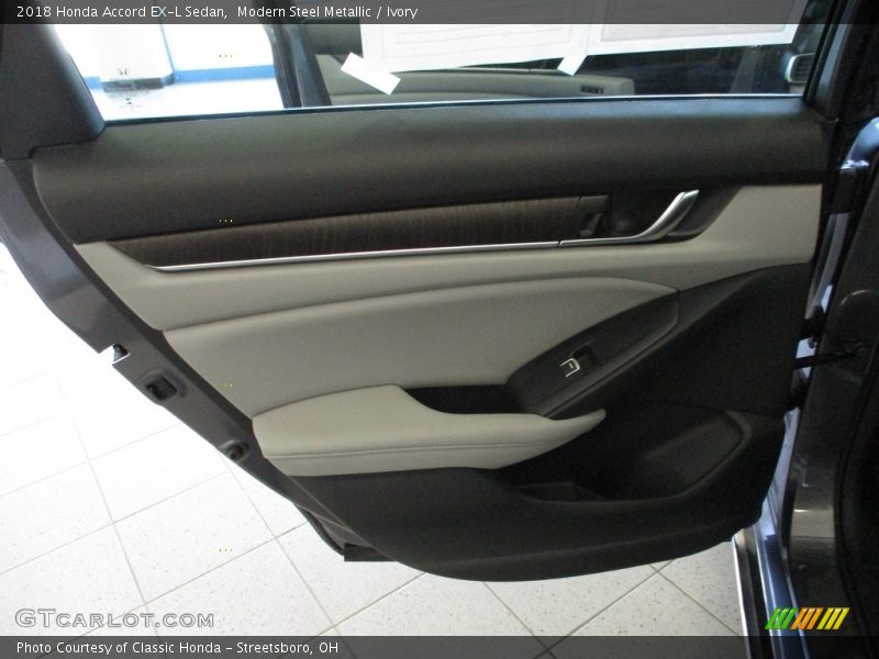 Modern Steel Metallic / Ivory 2018 Honda Accord EX-L Sedan