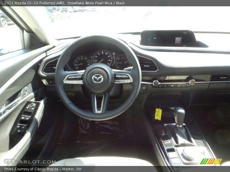 Snowflake White Pearl Mica / Black 2021 Mazda CX-30 Preferred AWD