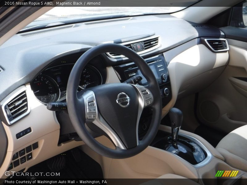 Magnetic Black / Almond 2016 Nissan Rogue S AWD