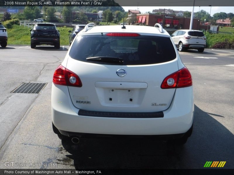 Phantom White Pearl / Gray 2008 Nissan Rogue SL AWD