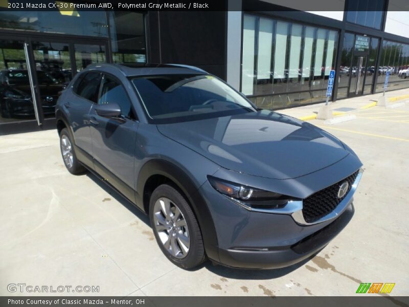 Polymetal Gray Metallic / Black 2021 Mazda CX-30 Premium AWD