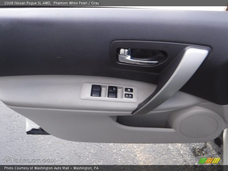 Phantom White Pearl / Gray 2008 Nissan Rogue SL AWD