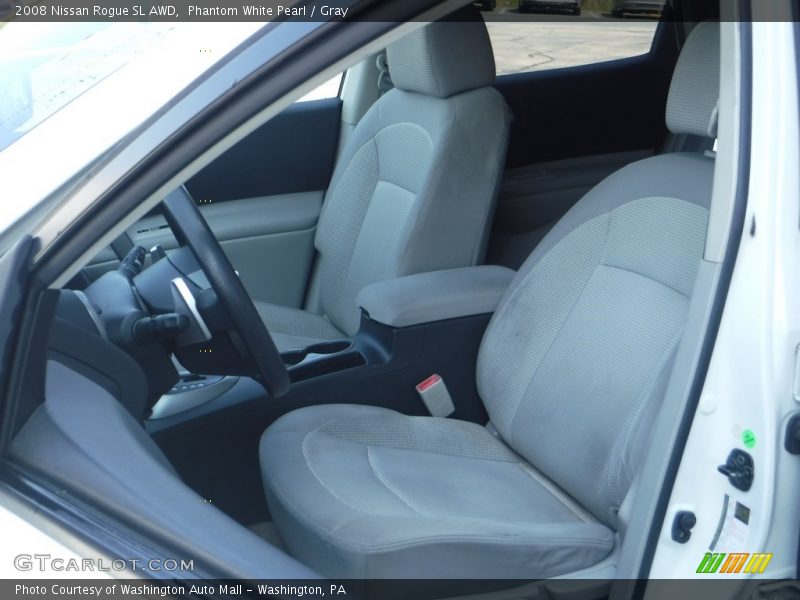 Phantom White Pearl / Gray 2008 Nissan Rogue SL AWD