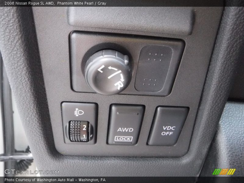 Phantom White Pearl / Gray 2008 Nissan Rogue SL AWD