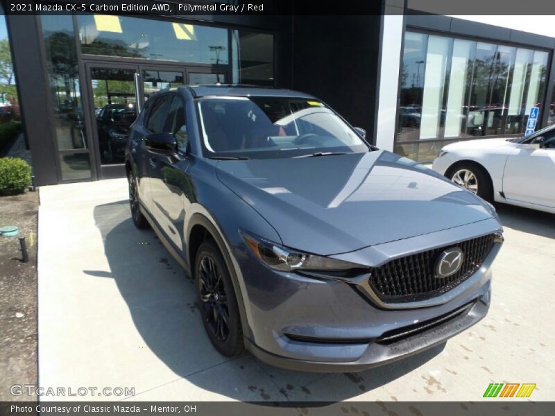 Polymetal Gray / Red 2021 Mazda CX-5 Carbon Edition AWD