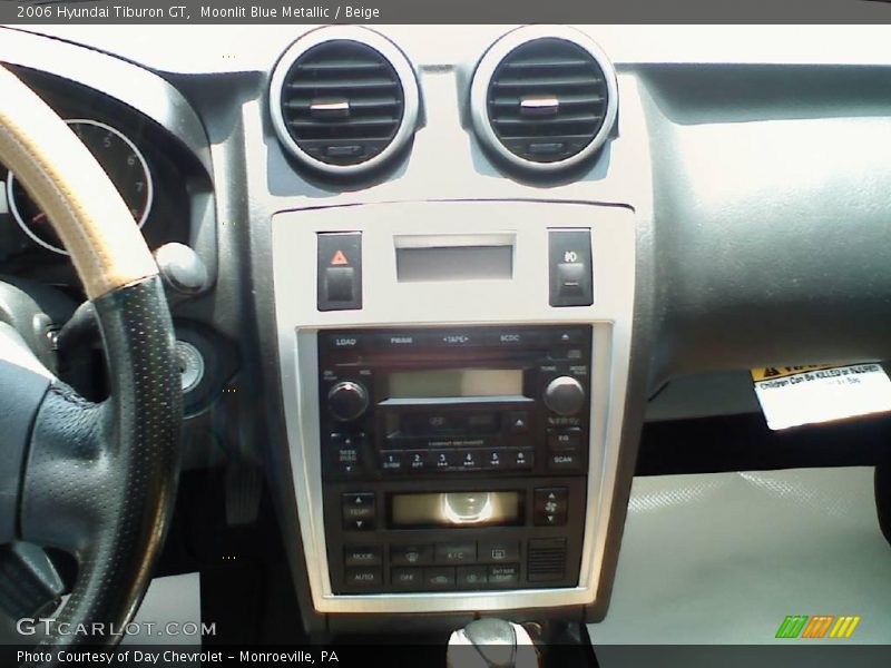 Moonlit Blue Metallic / Beige 2006 Hyundai Tiburon GT