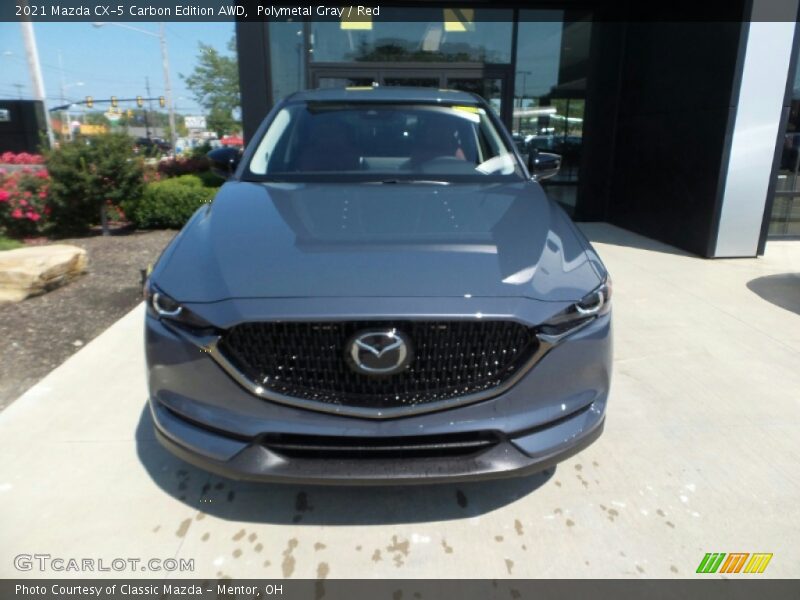 Polymetal Gray / Red 2021 Mazda CX-5 Carbon Edition AWD