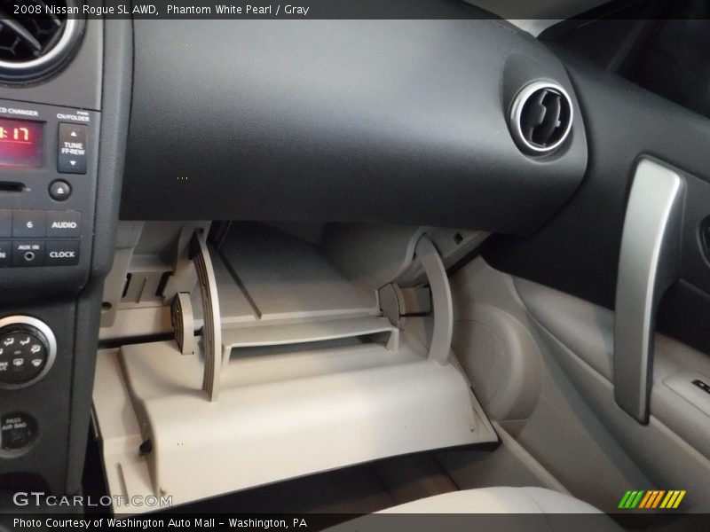 Phantom White Pearl / Gray 2008 Nissan Rogue SL AWD