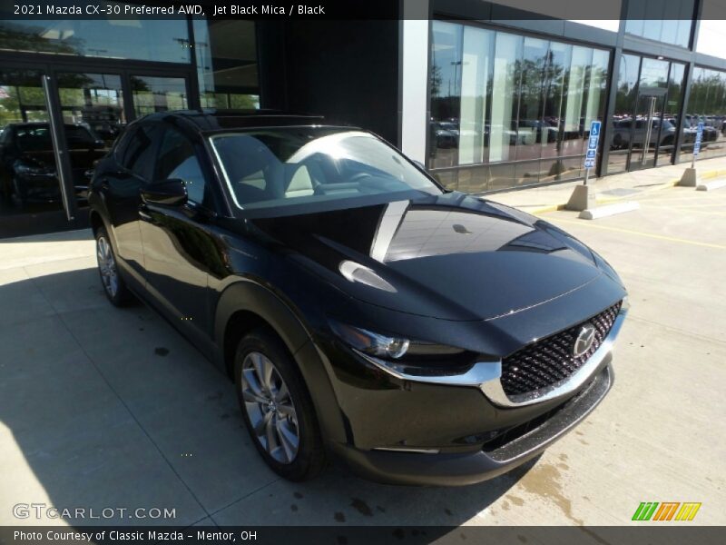 Jet Black Mica / Black 2021 Mazda CX-30 Preferred AWD