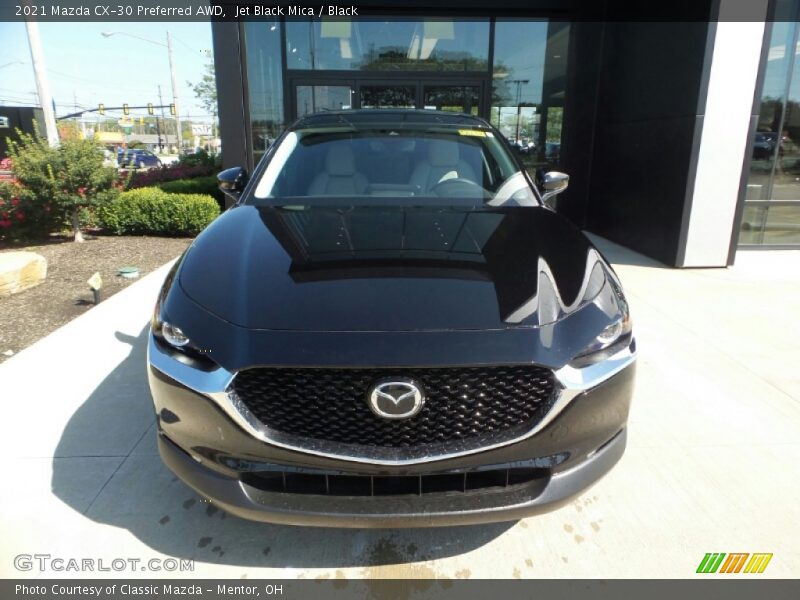 Jet Black Mica / Black 2021 Mazda CX-30 Preferred AWD