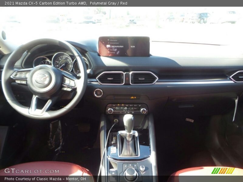Polymetal Gray / Red 2021 Mazda CX-5 Carbon Edition Turbo AWD