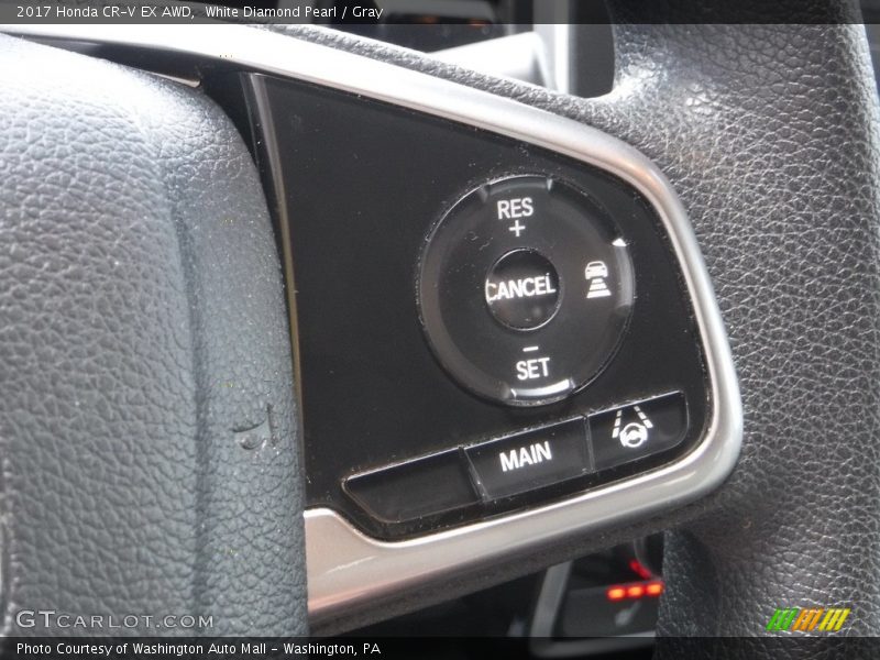 White Diamond Pearl / Gray 2017 Honda CR-V EX AWD