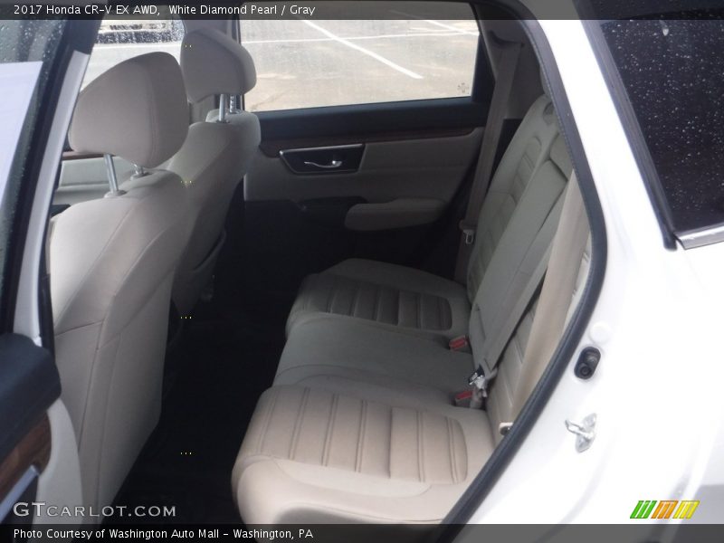White Diamond Pearl / Gray 2017 Honda CR-V EX AWD