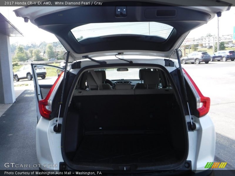 White Diamond Pearl / Gray 2017 Honda CR-V EX AWD