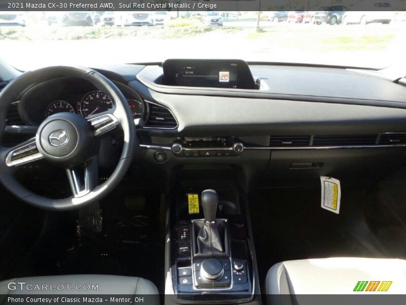 Soul Red Crystal Metallic / Greige 2021 Mazda CX-30 Preferred AWD