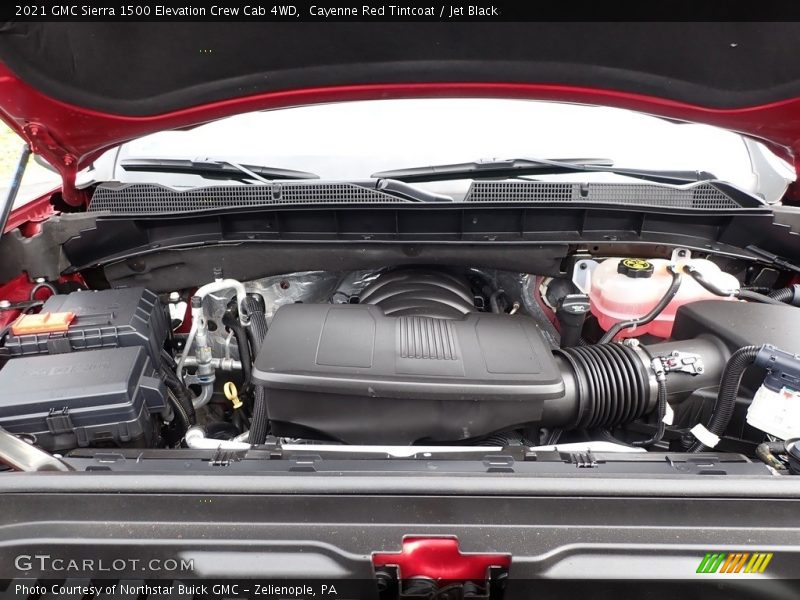 Cayenne Red Tintcoat / Jet Black 2021 GMC Sierra 1500 Elevation Crew Cab 4WD