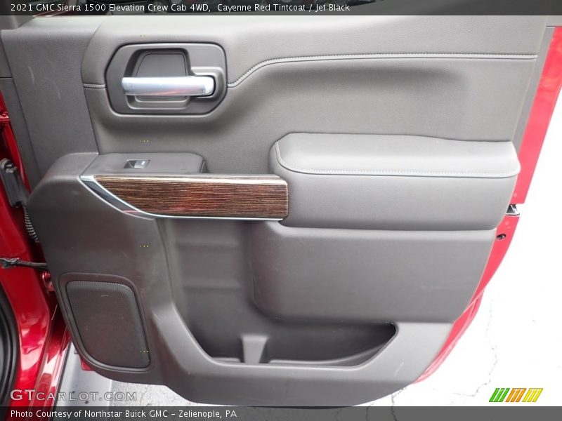 Cayenne Red Tintcoat / Jet Black 2021 GMC Sierra 1500 Elevation Crew Cab 4WD