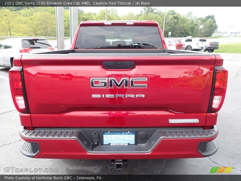 Cayenne Red Tintcoat / Jet Black 2021 GMC Sierra 1500 Elevation Crew Cab 4WD