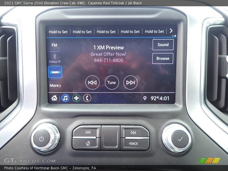 Cayenne Red Tintcoat / Jet Black 2021 GMC Sierra 1500 Elevation Crew Cab 4WD