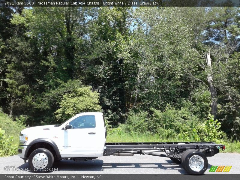 Bright White / Diesel Gray/Black 2021 Ram 5500 Tradesman Regular Cab 4x4 Chassis