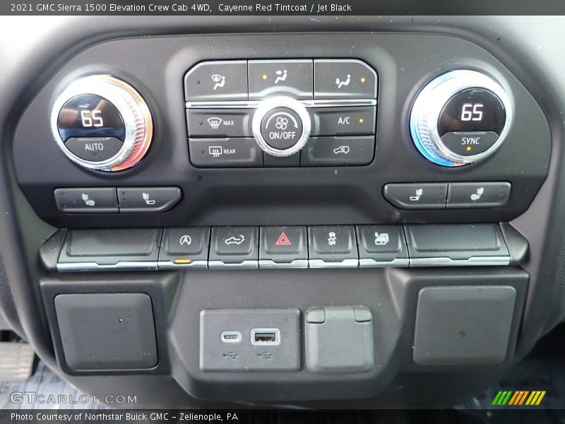 Cayenne Red Tintcoat / Jet Black 2021 GMC Sierra 1500 Elevation Crew Cab 4WD