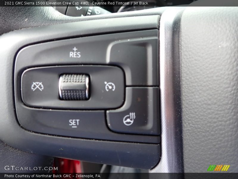 Cayenne Red Tintcoat / Jet Black 2021 GMC Sierra 1500 Elevation Crew Cab 4WD