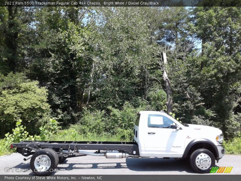 Bright White / Diesel Gray/Black 2021 Ram 5500 Tradesman Regular Cab 4x4 Chassis