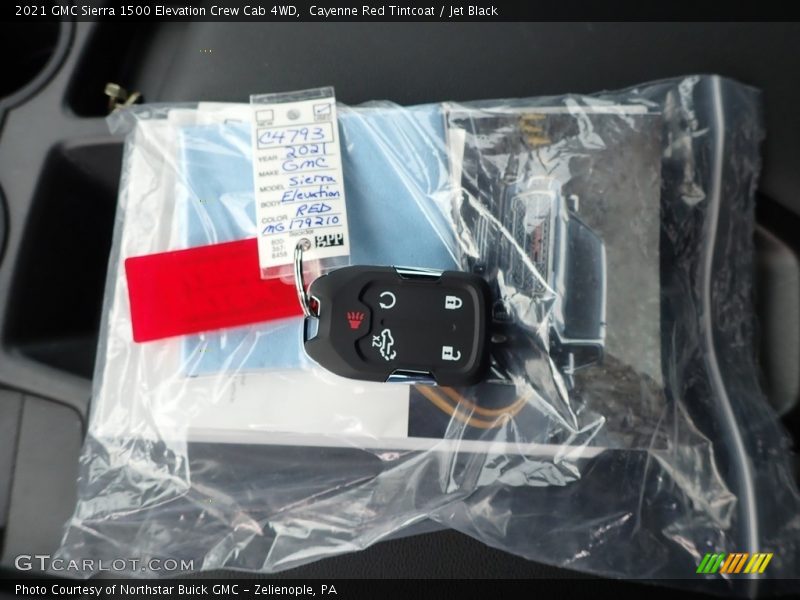 Cayenne Red Tintcoat / Jet Black 2021 GMC Sierra 1500 Elevation Crew Cab 4WD