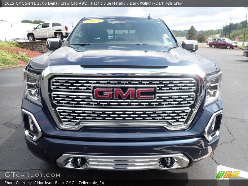 Pacific Blue Metallic / Dark Walnut/­Dark Ash Grey 2019 GMC Sierra 1500 Denali Crew Cab 4WD