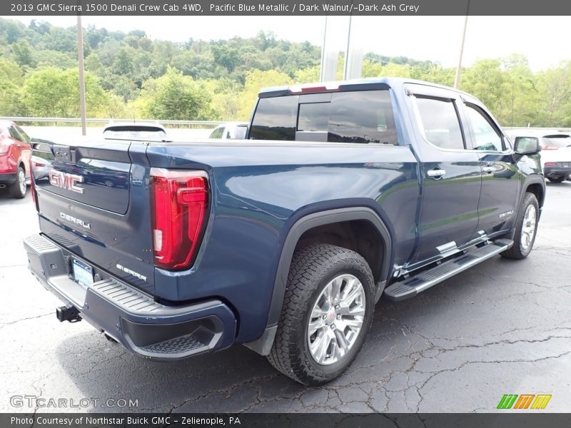 Pacific Blue Metallic / Dark Walnut/­Dark Ash Grey 2019 GMC Sierra 1500 Denali Crew Cab 4WD