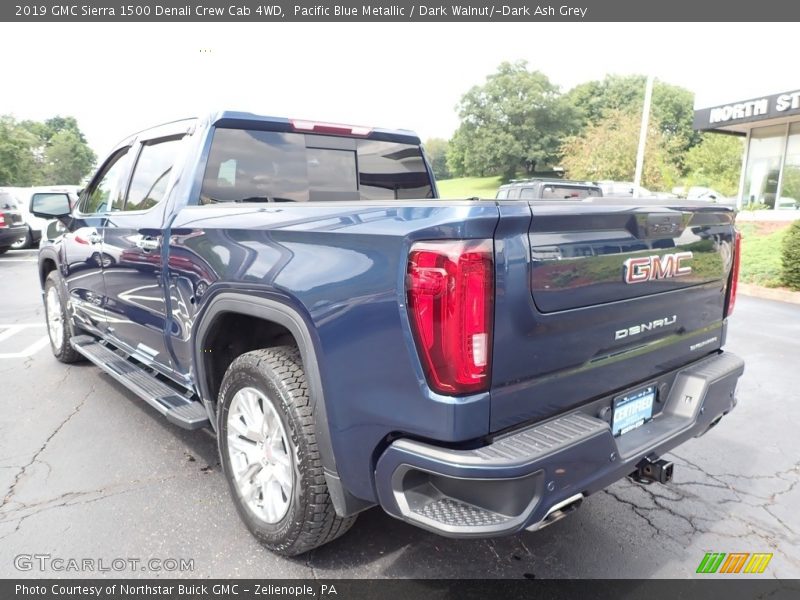 Pacific Blue Metallic / Dark Walnut/­Dark Ash Grey 2019 GMC Sierra 1500 Denali Crew Cab 4WD