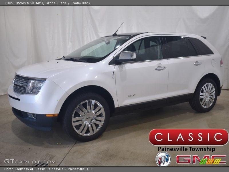 White Suede / Ebony Black 2009 Lincoln MKX AWD