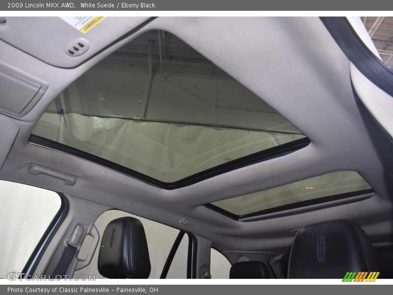 White Suede / Ebony Black 2009 Lincoln MKX AWD