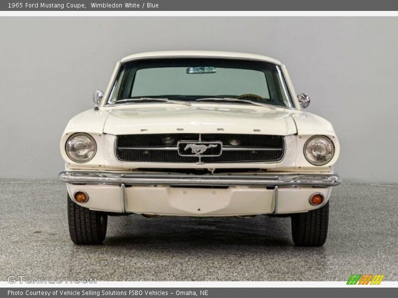 Wimbledon White / Blue 1965 Ford Mustang Coupe